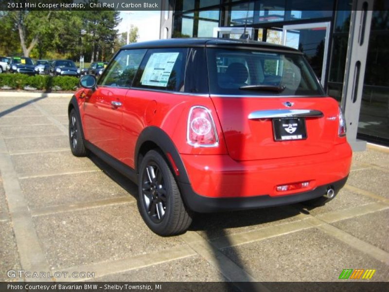 Chili Red / Carbon Black 2011 Mini Cooper Hardtop