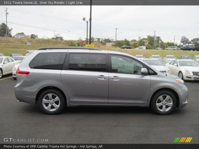 Silver Sky Metallic / Light Gray 2011 Toyota Sienna LE