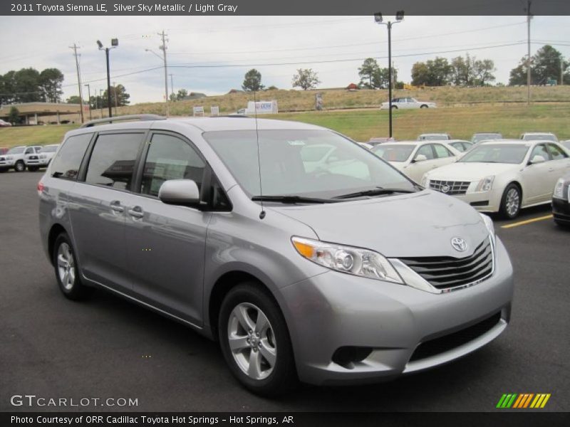 Silver Sky Metallic / Light Gray 2011 Toyota Sienna LE