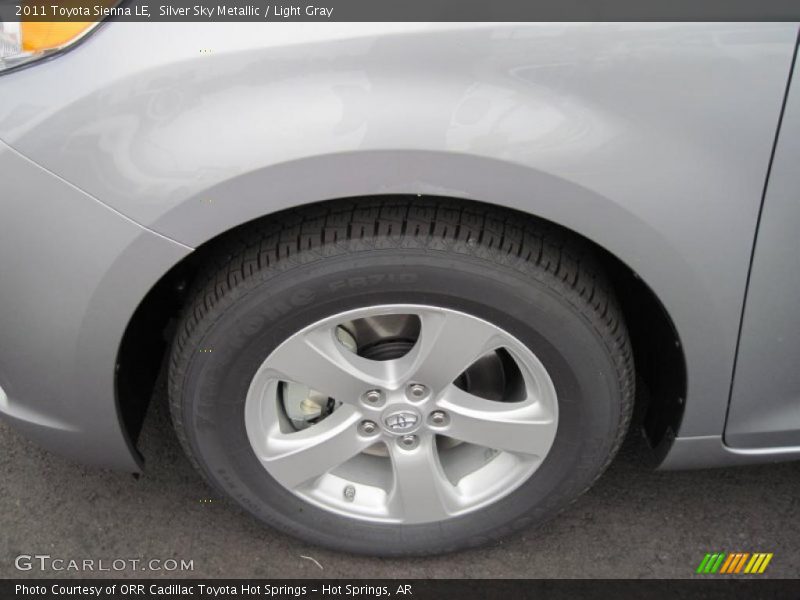 Silver Sky Metallic / Light Gray 2011 Toyota Sienna LE