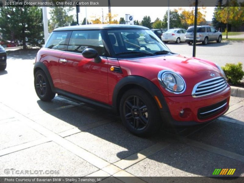 Chili Red / Carbon Black 2011 Mini Cooper Hardtop