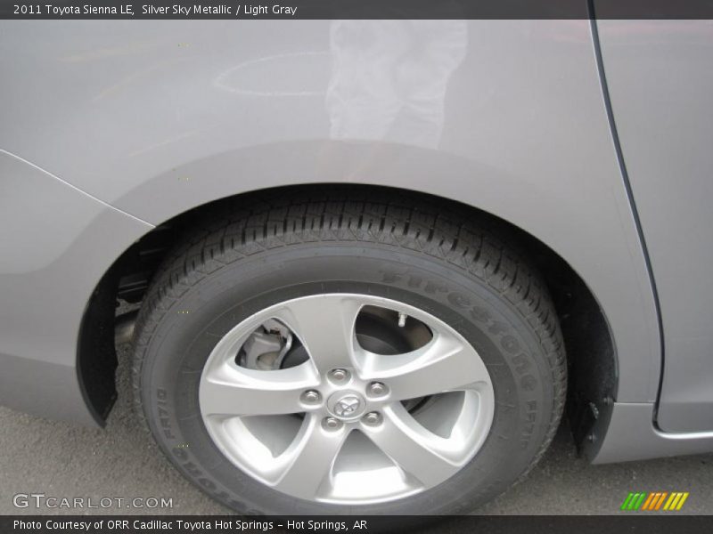 Silver Sky Metallic / Light Gray 2011 Toyota Sienna LE