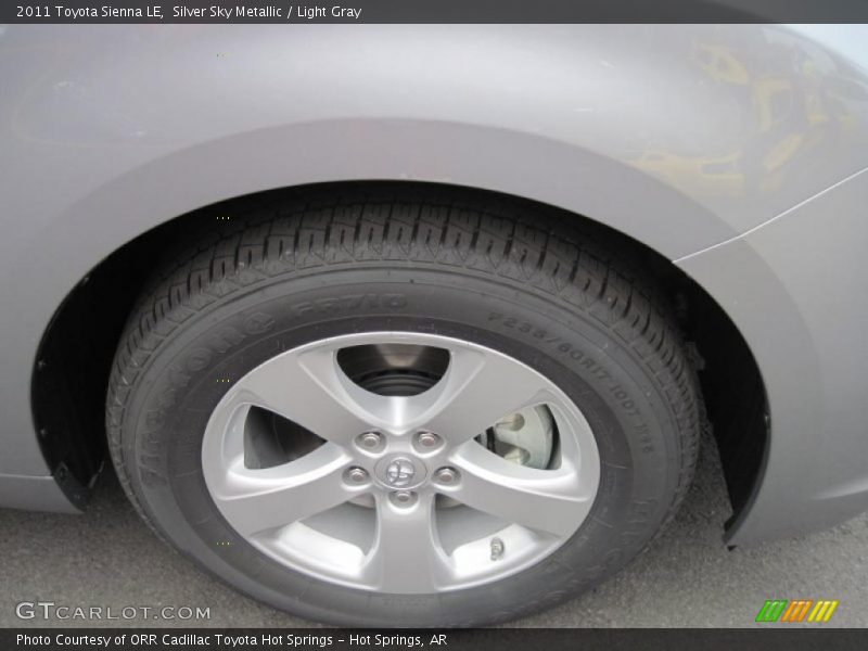 Silver Sky Metallic / Light Gray 2011 Toyota Sienna LE