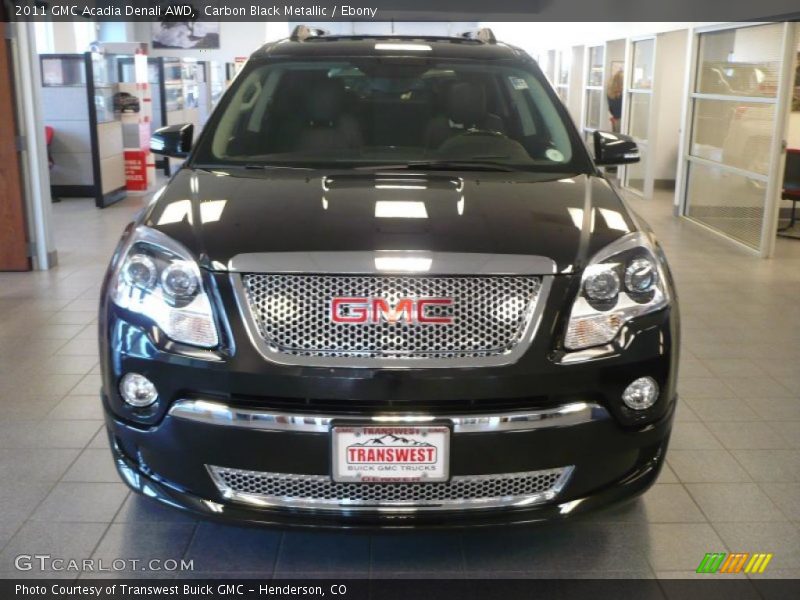 Carbon Black Metallic / Ebony 2011 GMC Acadia Denali AWD