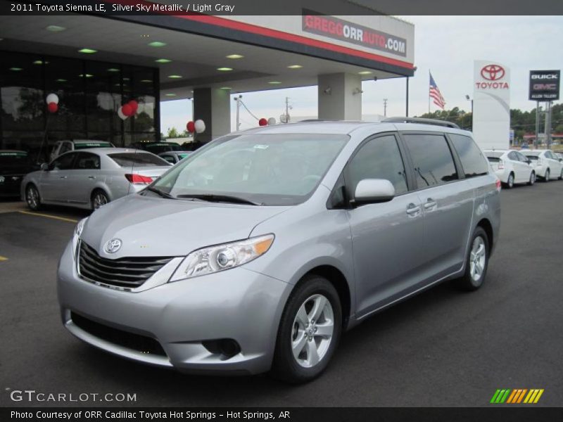 Silver Sky Metallic / Light Gray 2011 Toyota Sienna LE