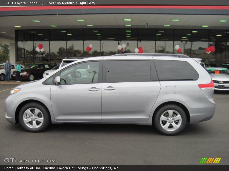 Silver Sky Metallic / Light Gray 2011 Toyota Sienna LE