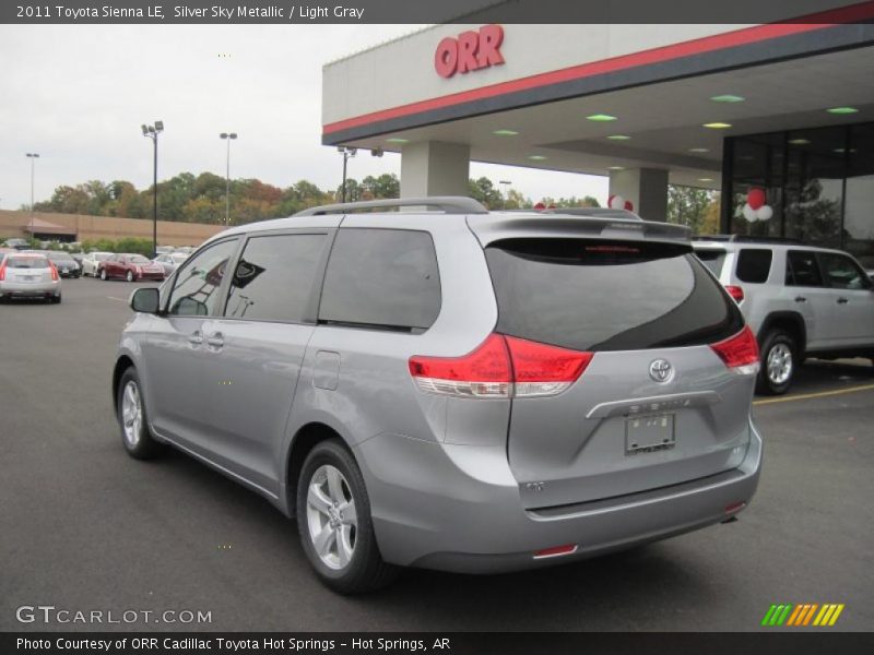 Silver Sky Metallic / Light Gray 2011 Toyota Sienna LE