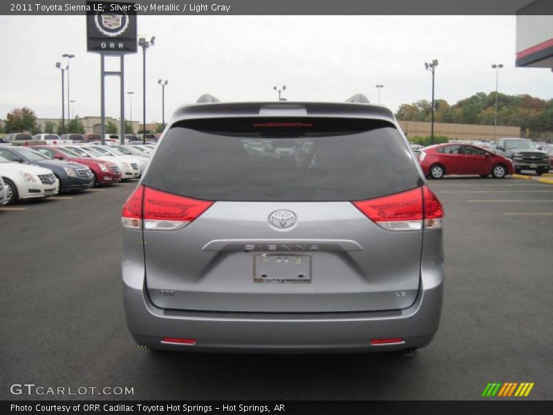 Silver Sky Metallic / Light Gray 2011 Toyota Sienna LE