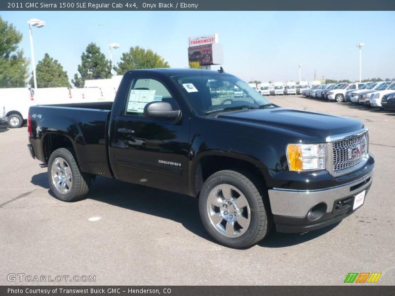 Onyx Black / Ebony 2011 GMC Sierra 1500 SLE Regular Cab 4x4