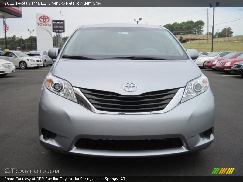 Silver Sky Metallic / Light Gray 2011 Toyota Sienna LE