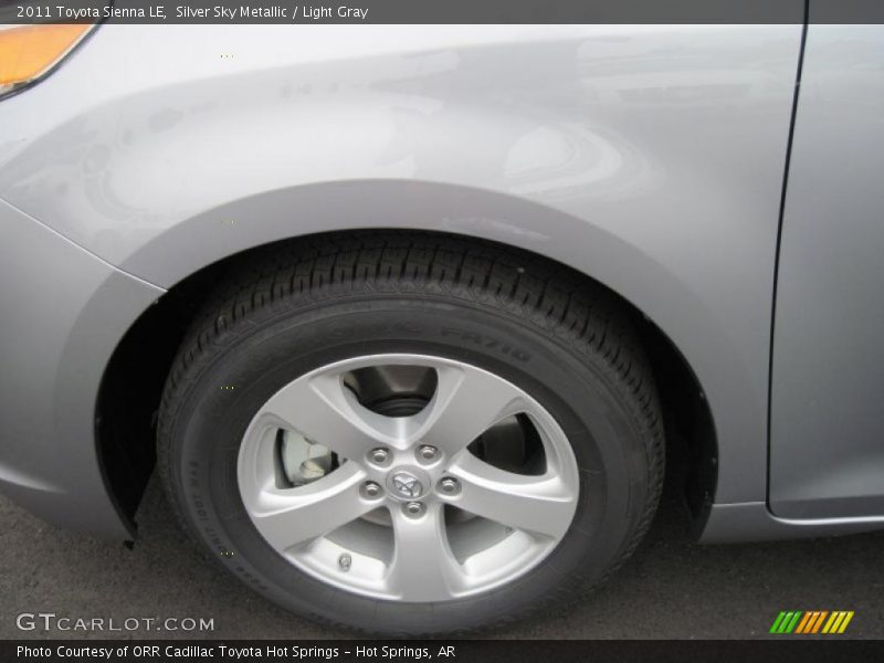 Silver Sky Metallic / Light Gray 2011 Toyota Sienna LE
