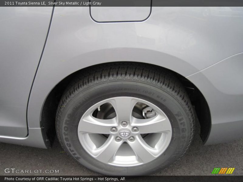 Silver Sky Metallic / Light Gray 2011 Toyota Sienna LE