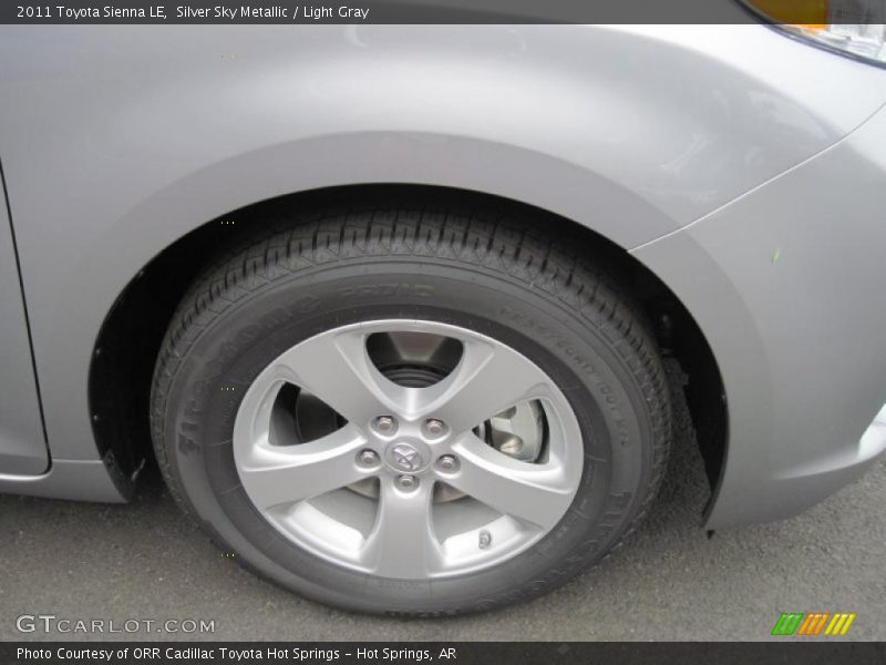 Silver Sky Metallic / Light Gray 2011 Toyota Sienna LE