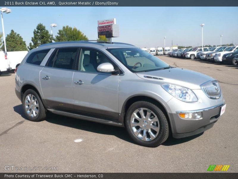 Quicksilver Metallic / Ebony/Ebony 2011 Buick Enclave CXL AWD
