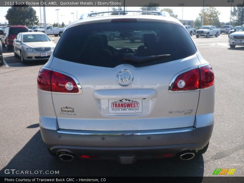 Quicksilver Metallic / Ebony/Ebony 2011 Buick Enclave CXL AWD