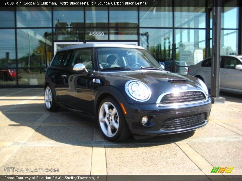 Astro Black Metallic / Lounge Carbon Black Leather 2009 Mini Cooper S Clubman