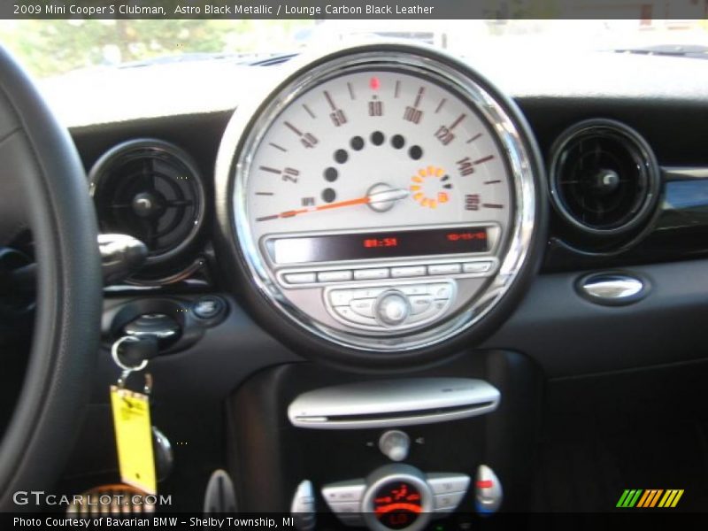 Astro Black Metallic / Lounge Carbon Black Leather 2009 Mini Cooper S Clubman