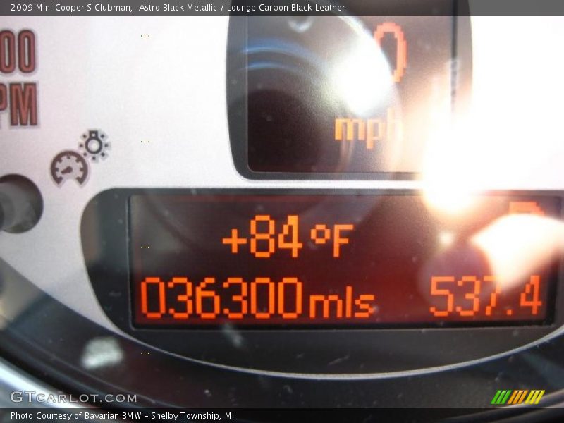 Astro Black Metallic / Lounge Carbon Black Leather 2009 Mini Cooper S Clubman