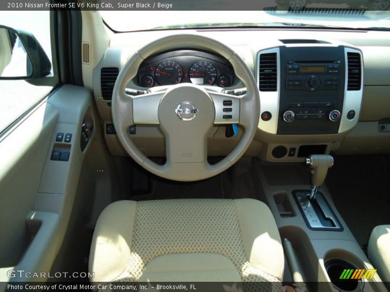 Super Black / Beige 2010 Nissan Frontier SE V6 King Cab