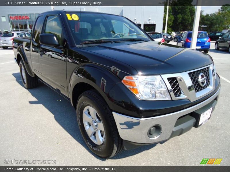 Super Black / Beige 2010 Nissan Frontier SE V6 King Cab