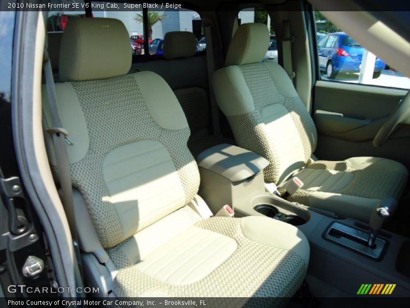 Super Black / Beige 2010 Nissan Frontier SE V6 King Cab