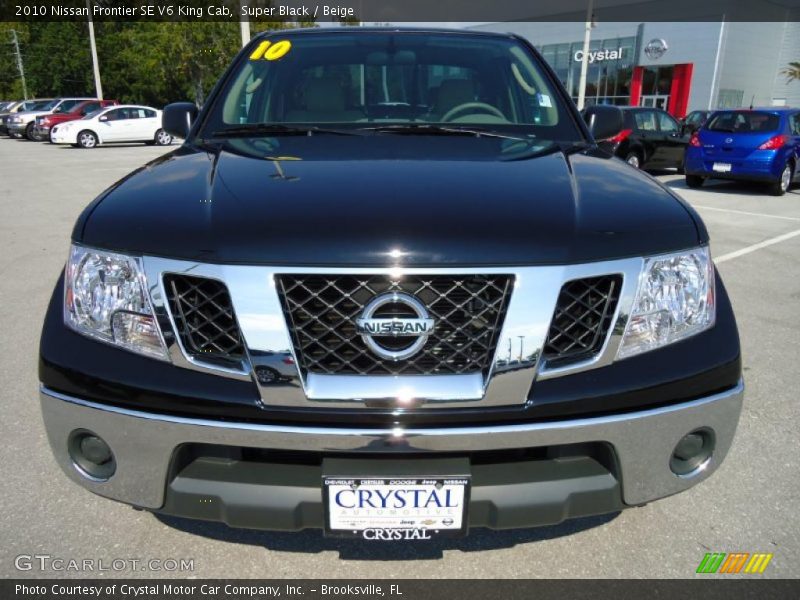 Super Black / Beige 2010 Nissan Frontier SE V6 King Cab