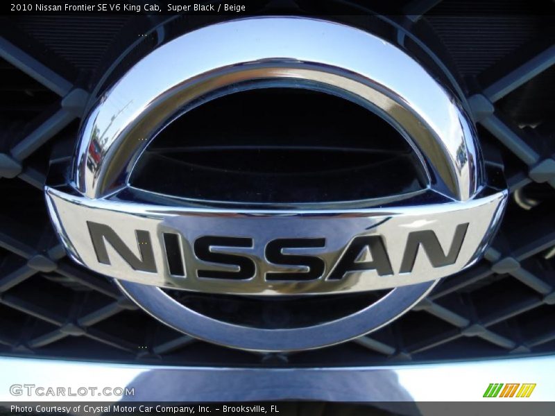 Super Black / Beige 2010 Nissan Frontier SE V6 King Cab