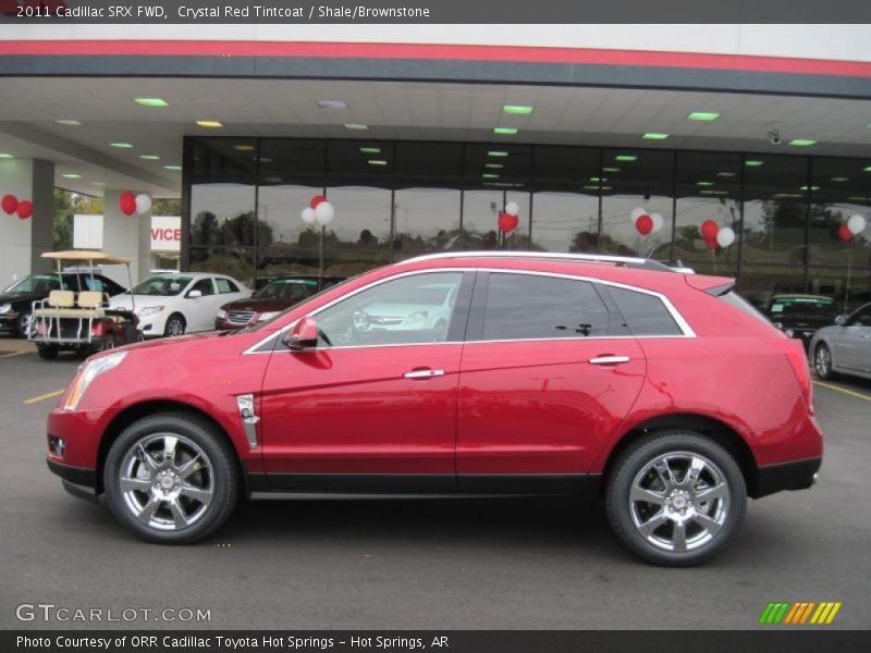 Crystal Red Tintcoat / Shale/Brownstone 2011 Cadillac SRX FWD