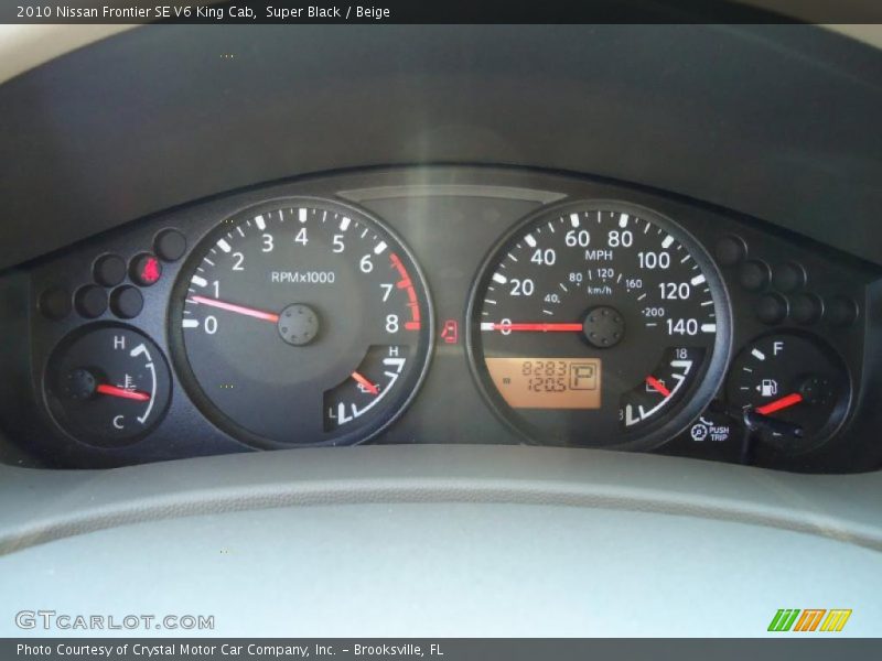 Super Black / Beige 2010 Nissan Frontier SE V6 King Cab