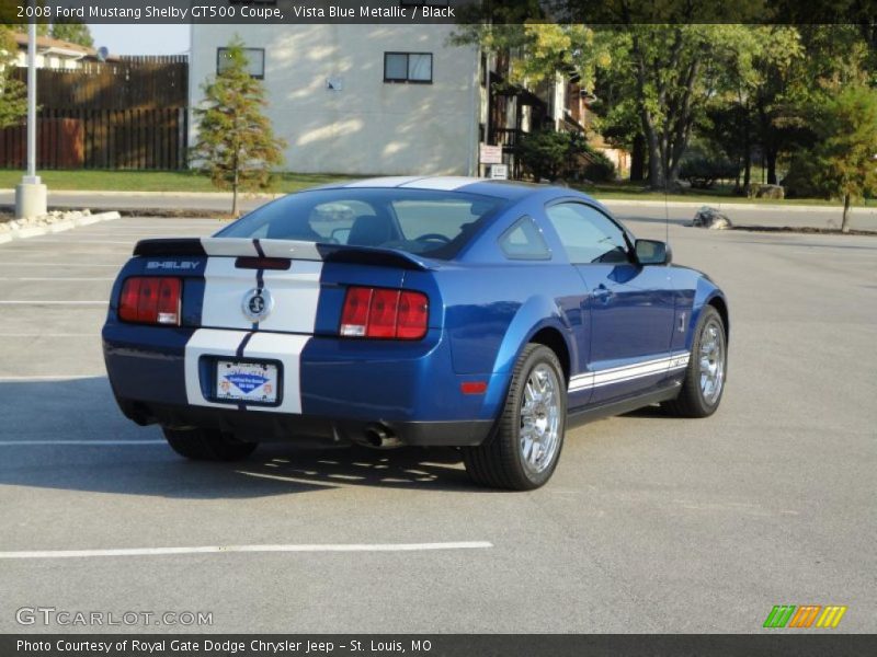 Vista Blue Metallic / Black 2008 Ford Mustang Shelby GT500 Coupe