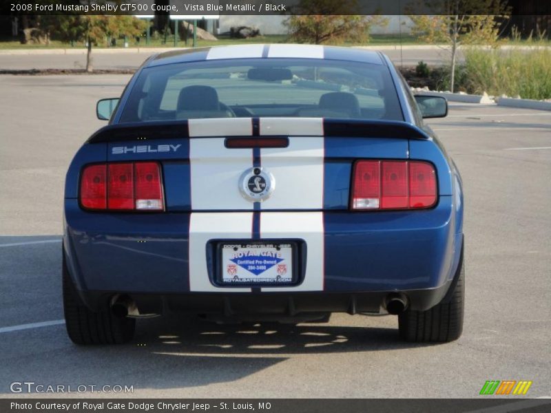 Vista Blue Metallic / Black 2008 Ford Mustang Shelby GT500 Coupe