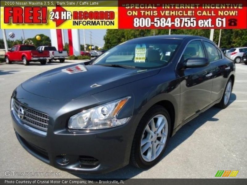 Dark Slate / Caffe Latte 2010 Nissan Maxima 3.5 S