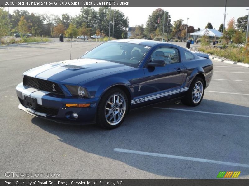 Vista Blue Metallic / Black 2008 Ford Mustang Shelby GT500 Coupe