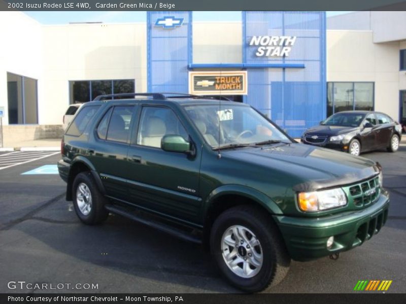 Garden Green Mica / Beige 2002 Isuzu Rodeo LSE 4WD