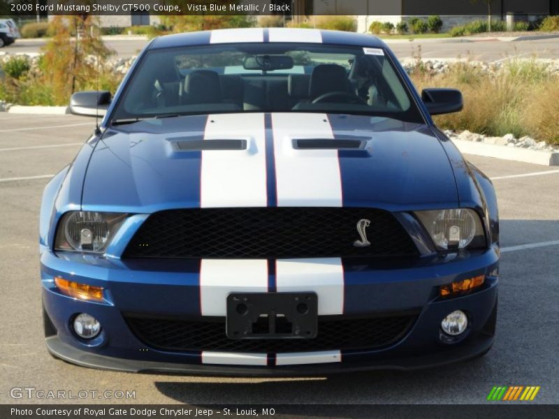 Vista Blue Metallic / Black 2008 Ford Mustang Shelby GT500 Coupe