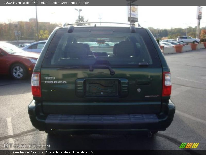 Garden Green Mica / Beige 2002 Isuzu Rodeo LSE 4WD