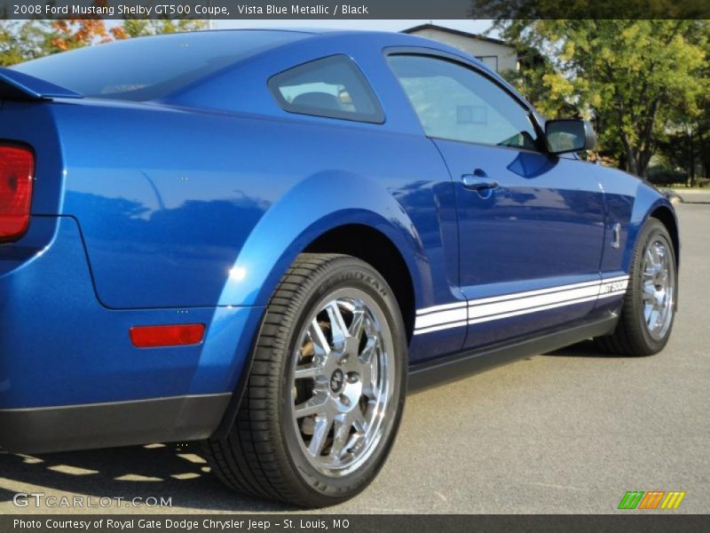 Vista Blue Metallic / Black 2008 Ford Mustang Shelby GT500 Coupe