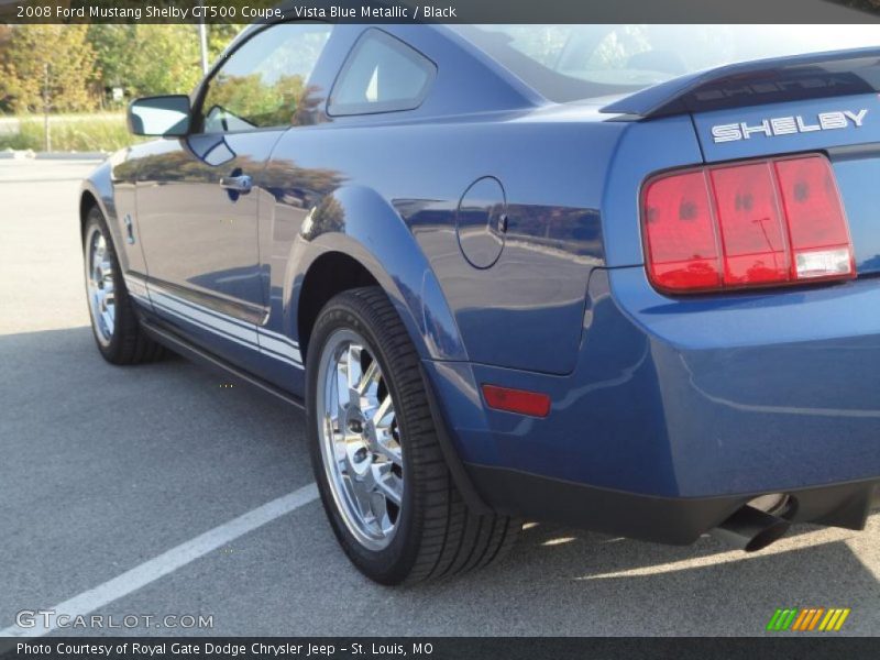 Vista Blue Metallic / Black 2008 Ford Mustang Shelby GT500 Coupe