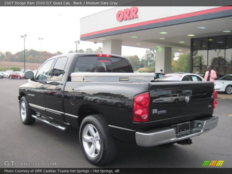 Black / Medium Slate Gray 2007 Dodge Ram 1500 SLT Quad Cab