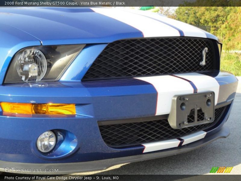 Vista Blue Metallic / Black 2008 Ford Mustang Shelby GT500 Coupe