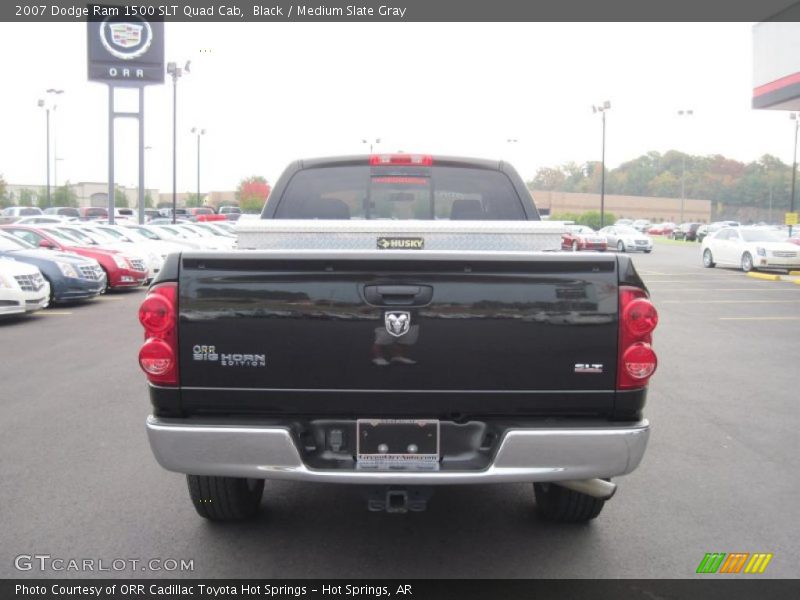 Black / Medium Slate Gray 2007 Dodge Ram 1500 SLT Quad Cab