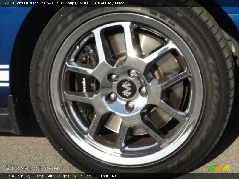 Vista Blue Metallic / Black 2008 Ford Mustang Shelby GT500 Coupe