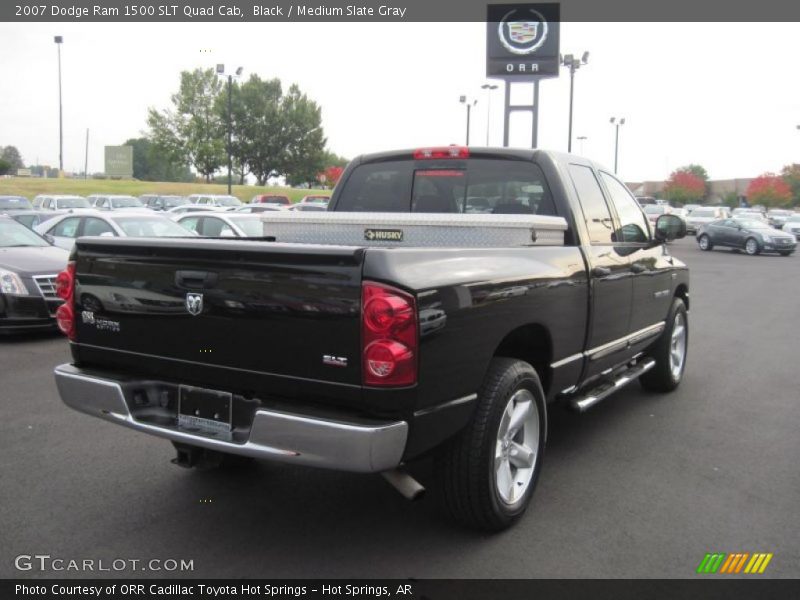 Black / Medium Slate Gray 2007 Dodge Ram 1500 SLT Quad Cab