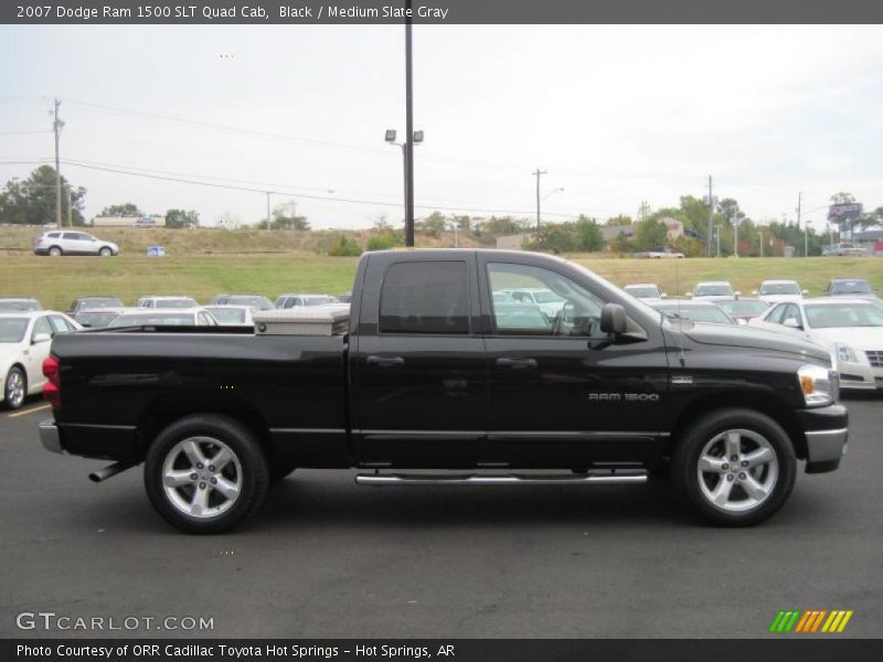 Black / Medium Slate Gray 2007 Dodge Ram 1500 SLT Quad Cab