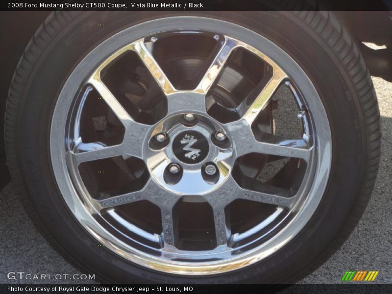 Vista Blue Metallic / Black 2008 Ford Mustang Shelby GT500 Coupe