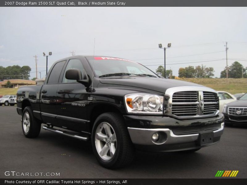 Black / Medium Slate Gray 2007 Dodge Ram 1500 SLT Quad Cab