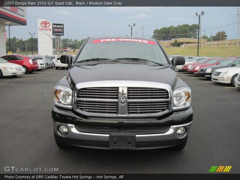 Black / Medium Slate Gray 2007 Dodge Ram 1500 SLT Quad Cab