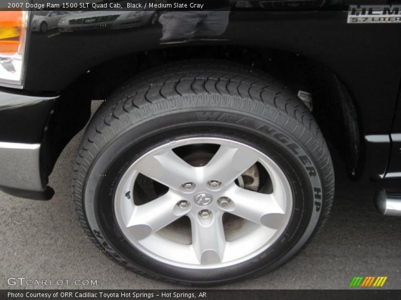 Black / Medium Slate Gray 2007 Dodge Ram 1500 SLT Quad Cab
