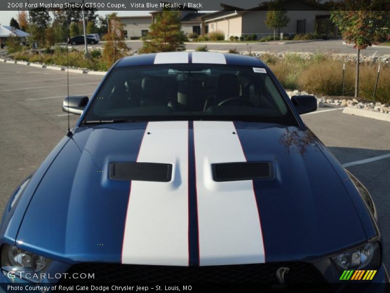 Vista Blue Metallic / Black 2008 Ford Mustang Shelby GT500 Coupe