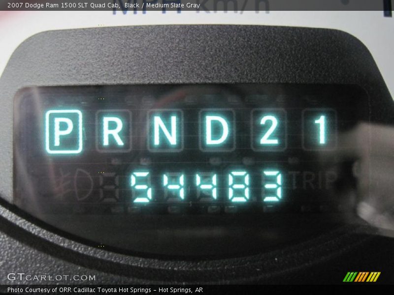 Black / Medium Slate Gray 2007 Dodge Ram 1500 SLT Quad Cab